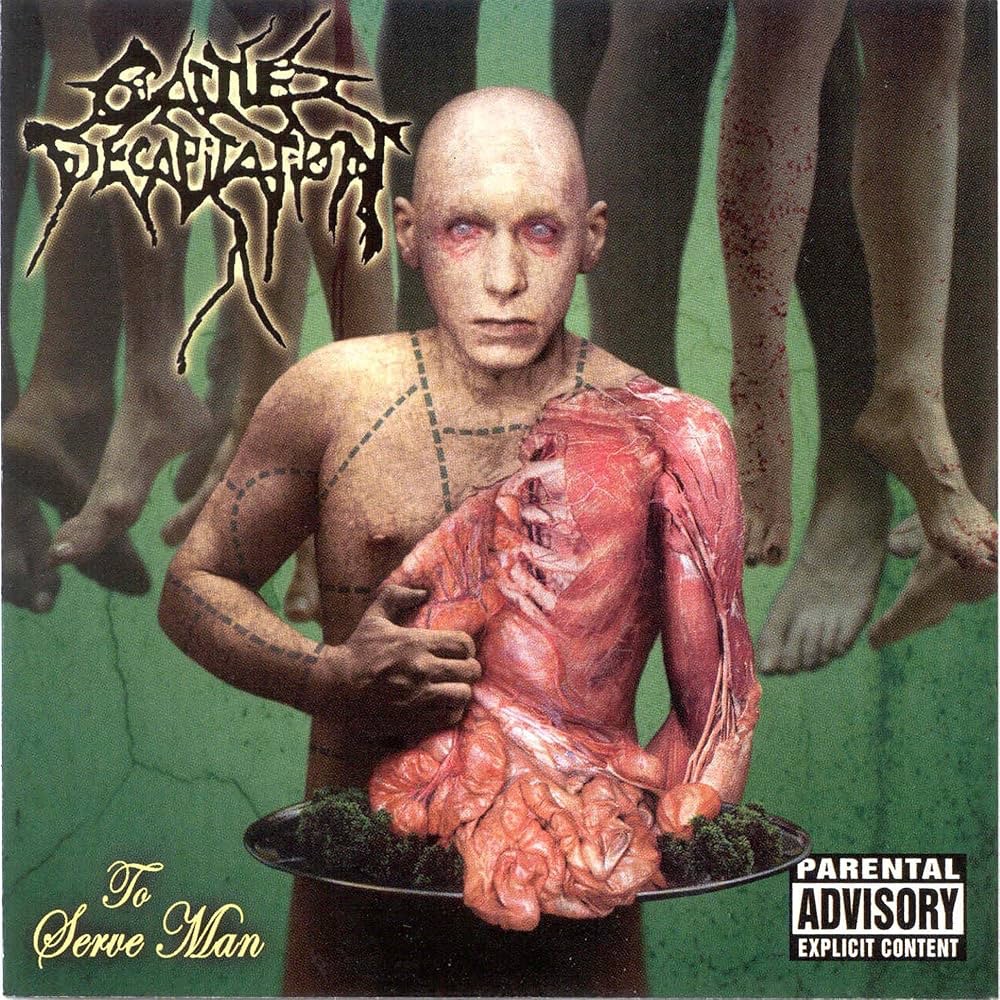 Metal Deep Cuts Cattle Decapitation Rotting Children For Remote Viewing To Serve Man Album Cover