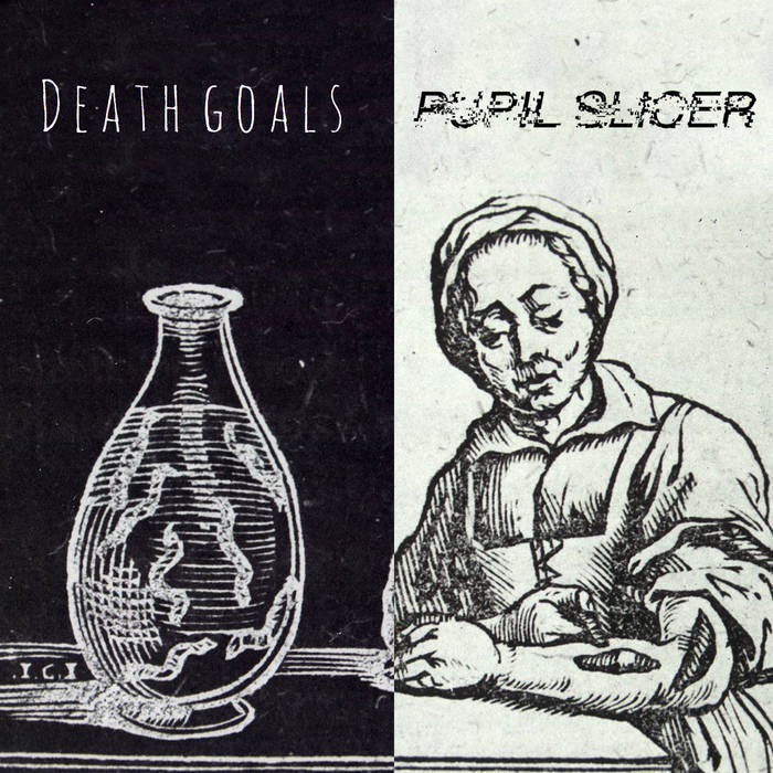 Death Goals Pupil Slicer Prosthetic Records 2017 split EP cover featured in Deep Cuts: Metal’s Hidden Gems