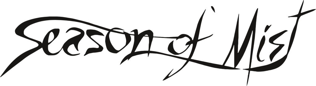 Season of Mist record label logo in black cursive script.