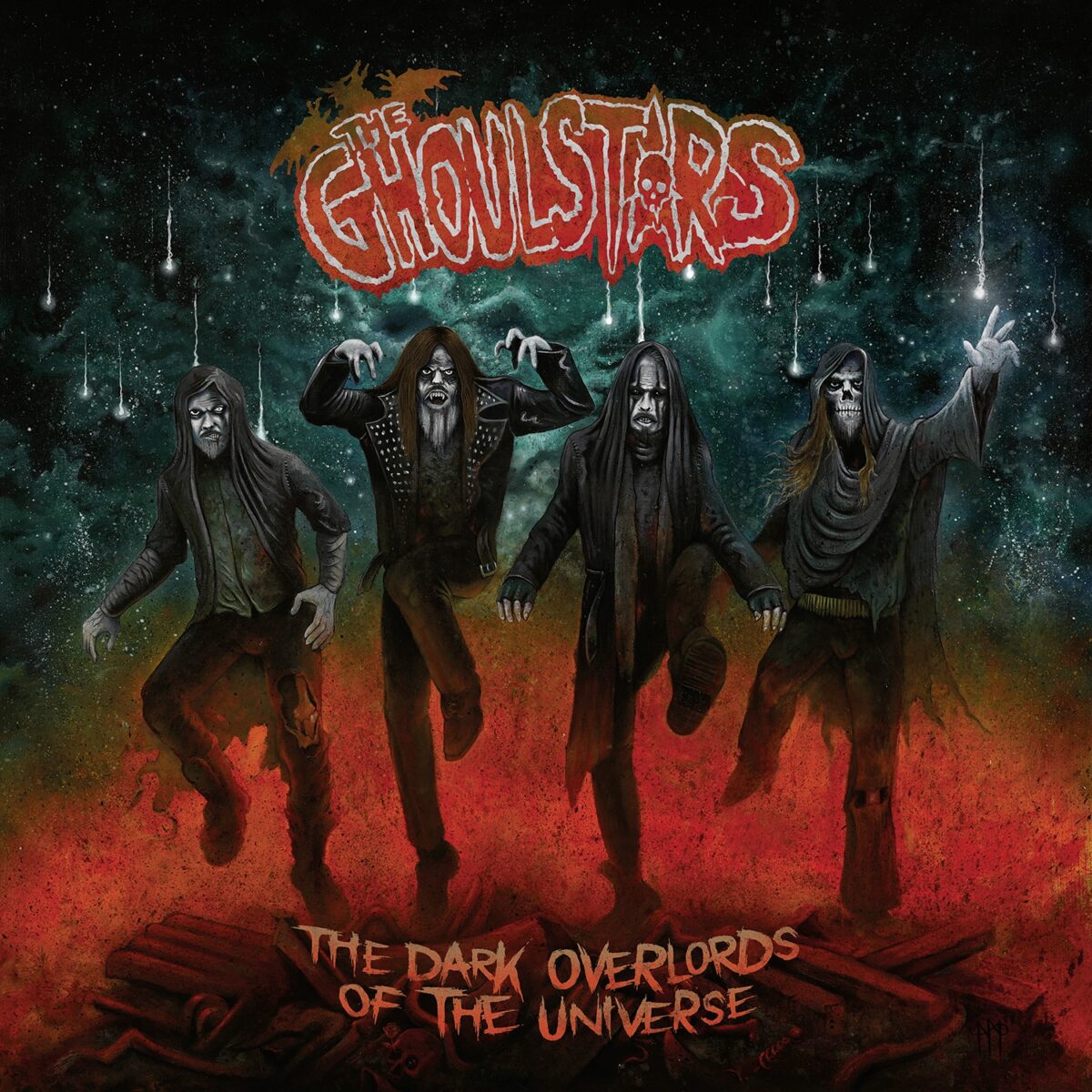 The Ghoulstars The Dark Overlords of the Universe album cover horror punk metal artwork Season of Mist