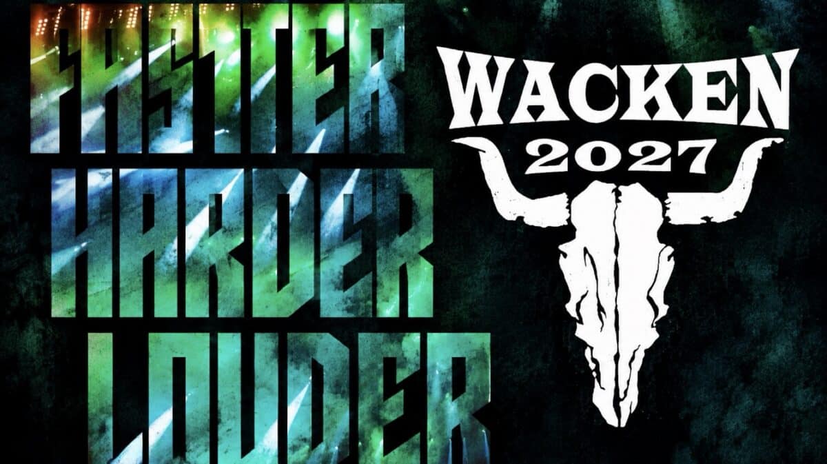 Wacken Open Air 2027 lineup Faster Harder Louder festival graphic