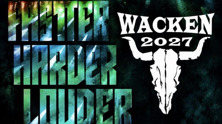 Wacken Open Air 2027 lineup Faster Harder Louder festival graphic