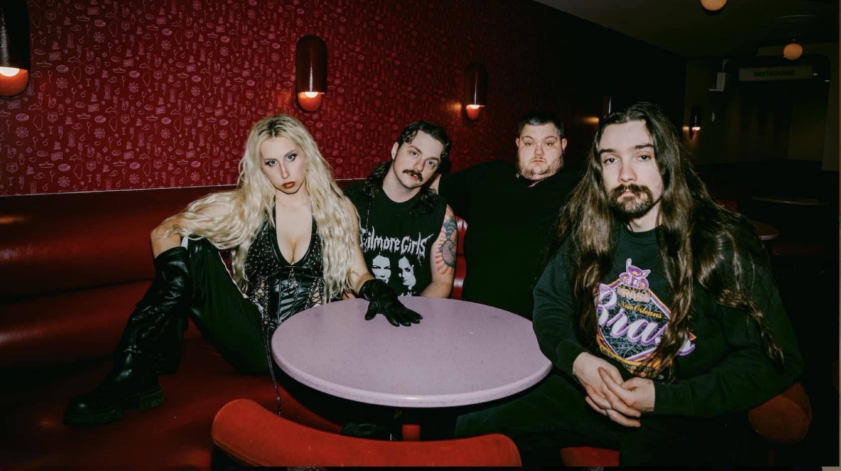 BRAT Trophy Hunting band photo featuring Liz Selfish and the New Orleans death-grind band