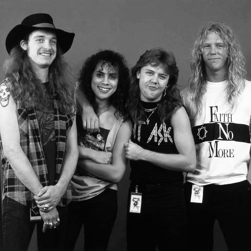Metal Legacy Profiles: Cliff Burton pictured with Metallica during the band’s classic 1980s lineup.