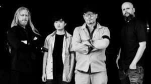 The Konsent band portrait featuring Ales Campanelli, Abstraum, Steve Fari and Mathieu Martinazzo