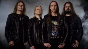 Crystal Eyes Thunder God album release – promotional band photo of Swedish heavy metal group Crystal Eyes.